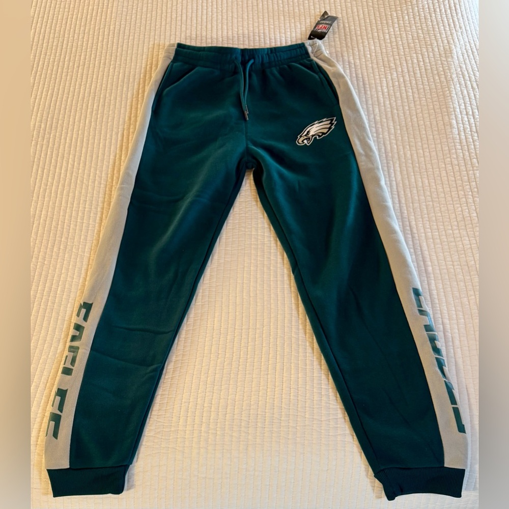 PHILADELPHIA EAGLES NFL Sweatpants Youth Sz 18-20 embroidered logo NWT!!